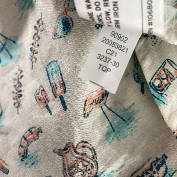 Duluth Printmaker Lightweight Popover Shirt Womens Large‎ Barbeque NWT TP-2582 - Picture 15 of 15